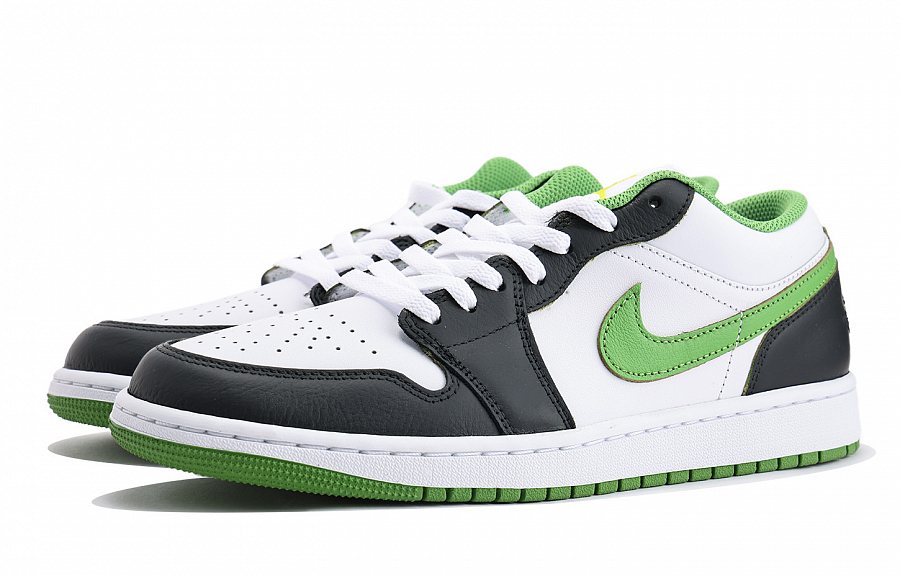 Jordan Air Jordan 1 Coverage Slip Resistant And Abrasion Resistant Low Top Skateboard Shoes Men's White Green купить в интернет-магазине Yoocart с быстрой доставкой по России.