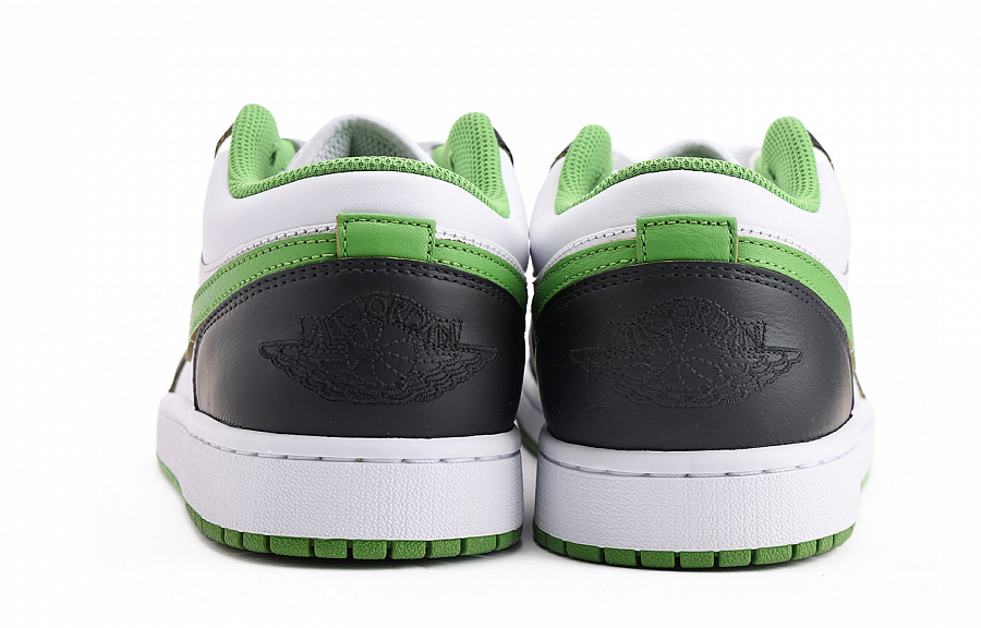 Jordan Air Jordan 1 Coverage Slip Resistant And Abrasion Resistant Low Top Skateboard Shoes Men's White Green купить в интернет-магазине Yoocart с быстрой доставкой по России.