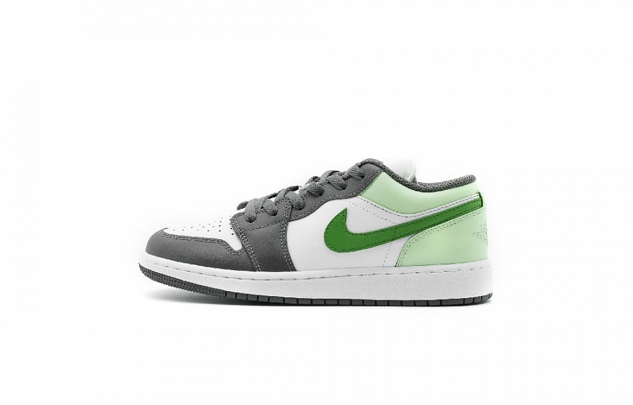 Jordan Air Jordan 1 Anti Slip Wear Resistant Low Top Vintage Basketball Shoes Unisex Gray Green купить в интернет-магазине Yoocart с быстрой доставкой по России.