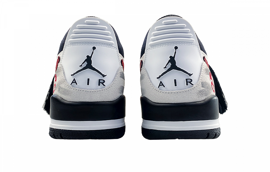 Jordan Legacy 312 Abrasion Resistant Slip Resistant Low Top Vintage Basketball Shoes Men's Black White купить в интернет-магазине Yoocart с быстрой доставкой по России.