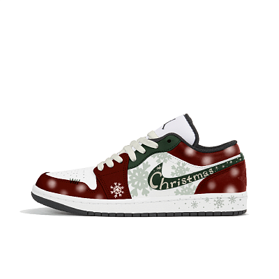 Jordan Air Jordan 1 Abrasion Resistant Low Top Vintage Basketball Shoes Men's Burgundy