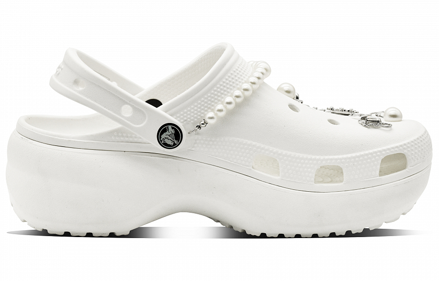 Crocs Classic Platform Clog Star Clogs Unisex White купить в интернет-магазине Yoocart с быстрой доставкой по России.