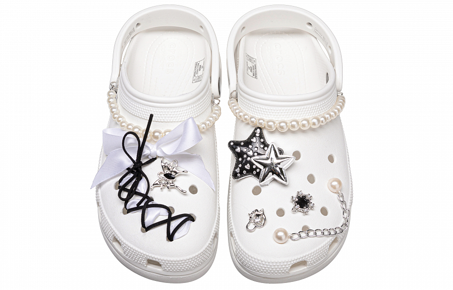 Crocs Classic Platform Clog Star Clogs Unisex White купить в интернет-магазине Yoocart с быстрой доставкой по России.