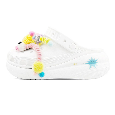 Crocs Crush Clog BNK Bouncy Gummies Clogs Unisex White