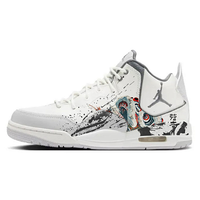 Jordan Courtside 23 Vintage Basketball Shoes Men Mid Top White/Gray