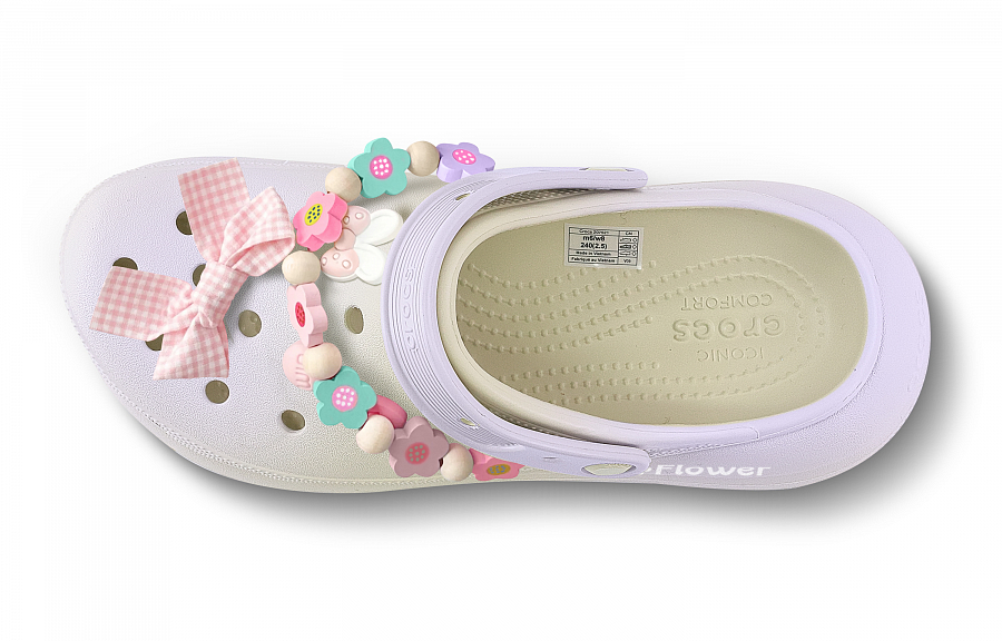 Crocs Crush Clog Berry Bubbles Blue Box Clogs Unisex Light Purple купить в интернет-магазине Yoocart с быстрой доставкой по России.