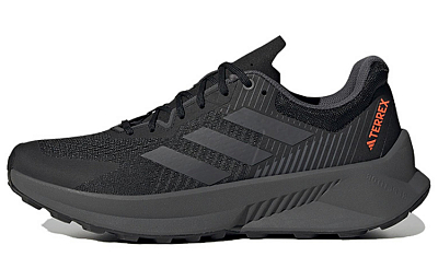 Adidas Terrex Soulstride Flow Trail Core Black Grey Impact Orange