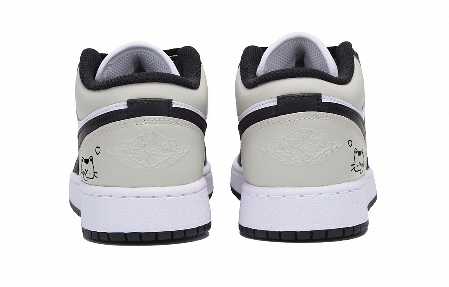 Jordan Air Jordan 1 Wear-Resistant Low-Top Vintage Basketball Shoes Men's Black Gray купить в интернет-магазине Yoocart с быстрой доставкой по России.