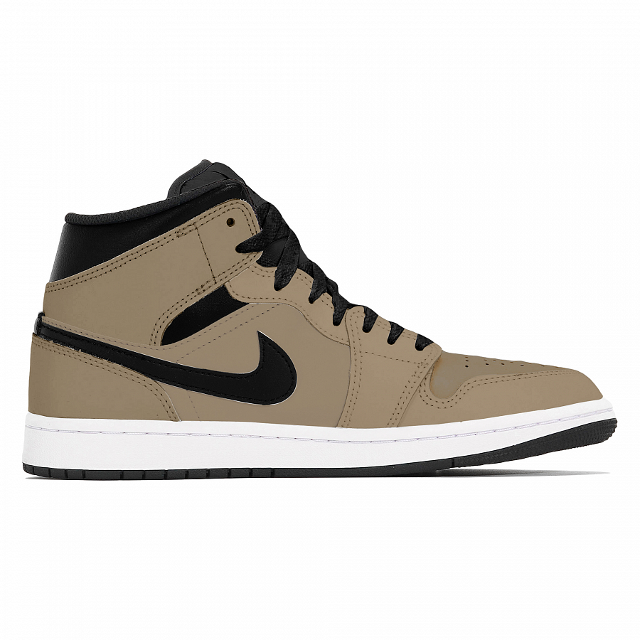 Jordan Air Jordan 1 Abrasion-Resistant Mid-Top Vintage Basketball Shoes Unisex Brown купить в интернет-магазине Yoocart с быстрой доставкой по России.