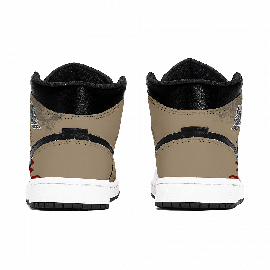 Jordan Air Jordan 1 Abrasion-Resistant Mid-Top Vintage Basketball Shoes Unisex Brown купить в интернет-магазине Yoocart с быстрой доставкой по России.