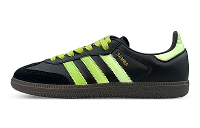 Adidas Samba Slip-Resistant Low-Top Skateboard Shoes Unisex Black Green