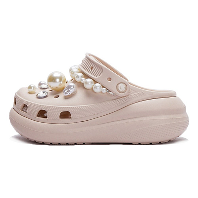 Crocs Bubble Jellyfish, Pink Pearl Bubbles Clogs Unisex Pink