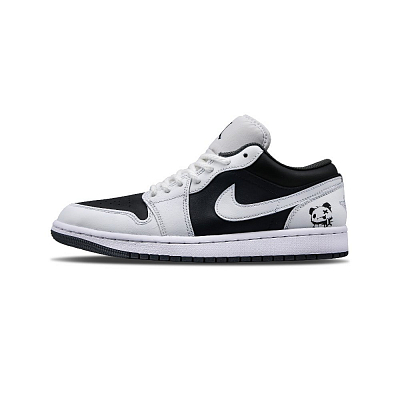 Jordan Air Jordan 1 Low Zero Degree Low Top Vintage Basketball Shoes Unisex Black White