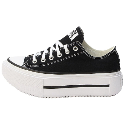 Converse Chuck Taylor All Star Lift Double Stack Low 'Black White'