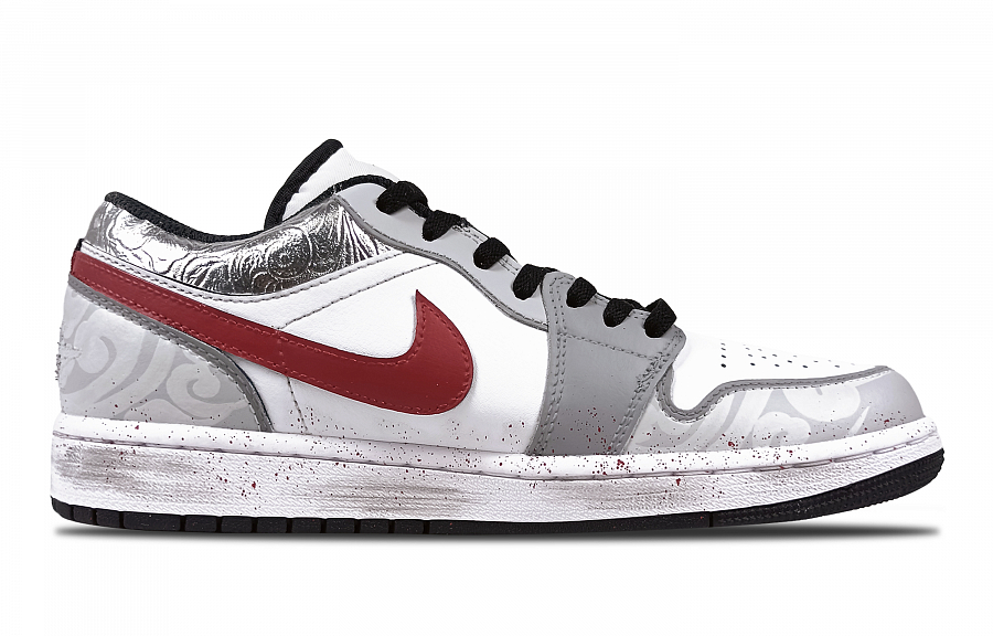 Jordan Air Jordan 1 Vintage Basketball Shoes Men Low Top Gray купить в интернет-магазине Yoocart с быстрой доставкой по России.