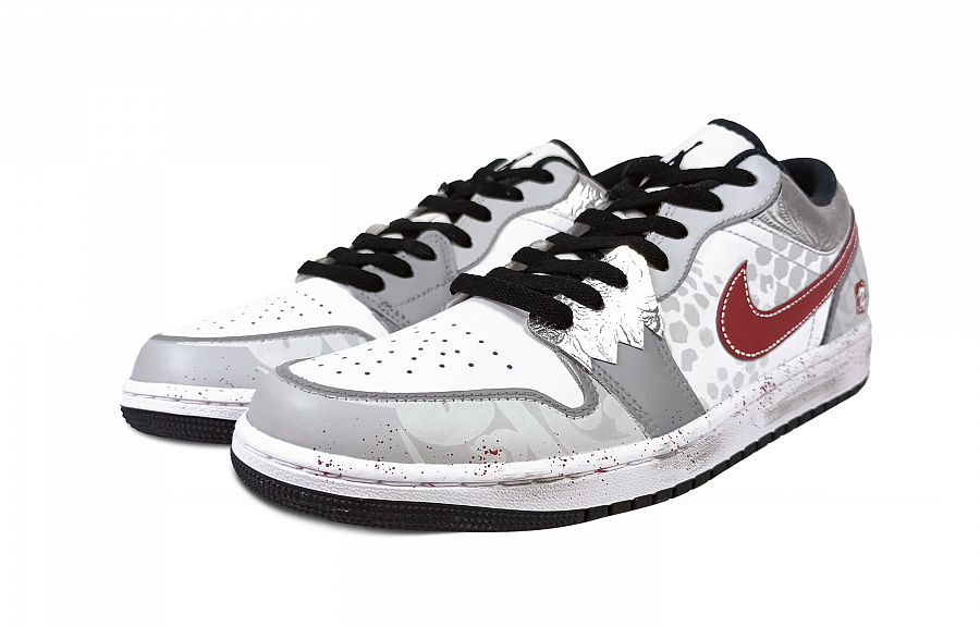 Jordan Air Jordan 1 Vintage Basketball Shoes Men Low Top Gray купить в интернет-магазине Yoocart с быстрой доставкой по России.