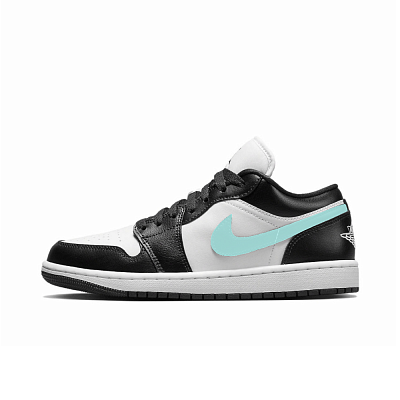 Jordan Air Jordan 1 Cushioning Slip Resistant Low Top Vintage Basketball Shoes Women's Black White