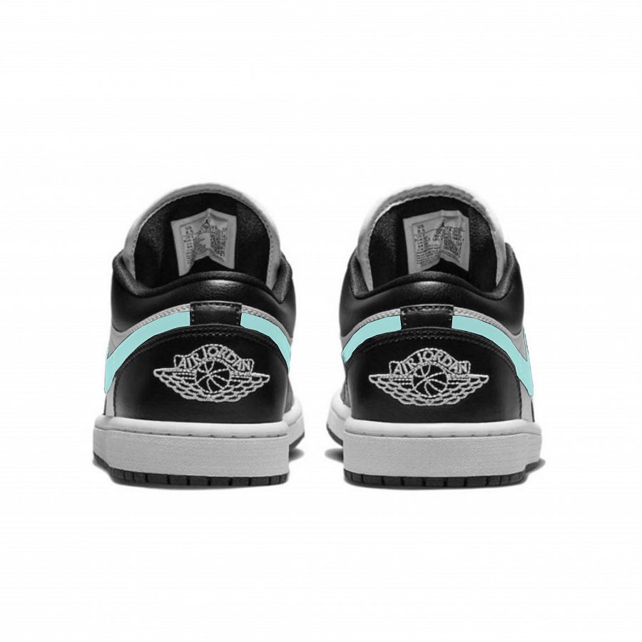 Jordan Air Jordan 1 Cushioning Slip Resistant Low Top Vintage Basketball Shoes Women's Black White купить в интернет-магазине Yoocart с быстрой доставкой по России.