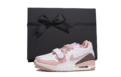 Jordan Legacy 312 Anti-Slip Wear-Resistant Low-Top Vintage Basketball Shoes Women's Pink