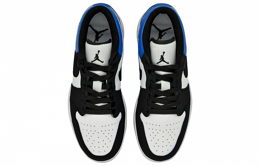 Jordan Air Jordan 1 Lightning Anti Slip Wear Resistant Low Top Vintage Basketball Shoes Men's Blue Black купить в интернет-магазине Yoocart с быстрой доставкой по России.