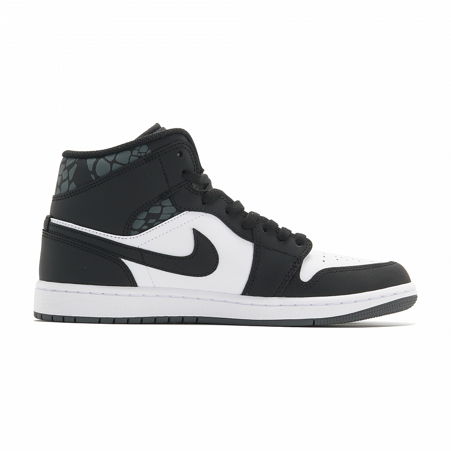Jordan Air Jordan 1 Abrasion Resistant Mid Top Vintage Basketball Shoes Unisex Black White купить в интернет-магазине Yoocart с быстрой доставкой по России.