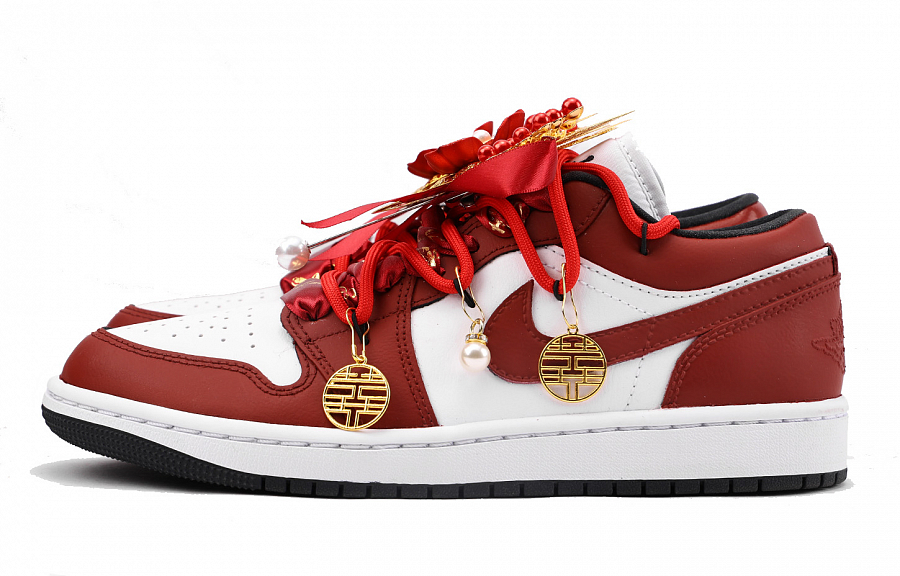 Jordan Air Jordan 1 Anti-Slip And Wear-Resistant Coverage Low-Top Vintage Basketball Shoes Women's Red купить в интернет-магазине Yoocart с быстрой доставкой по России.