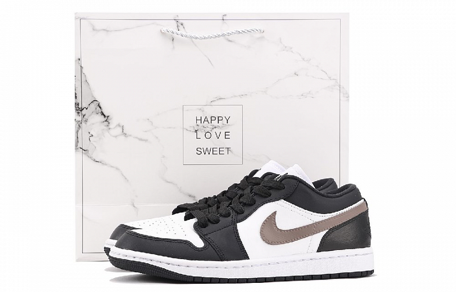 Jordan Air Jordan 1 Anti Slip And Wear Resistant Coverage Low Top Vintage Basketball Shoes Women's Black Brown купить в интернет-магазине Yoocart с быстрой доставкой по России.