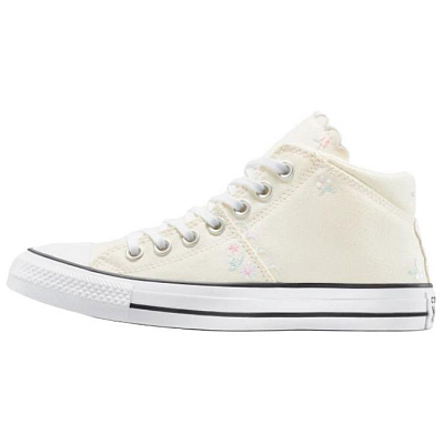 Converse All Star Mid Top Canvas Shoes Women's Ecru