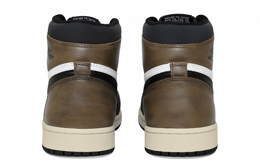 Jordan Air Jordan 1 Black Mocha Cushioning Anti-Slip And Wear-Resistant High-Top Vintage Basketball Shoes Men's Black купить в интернет-магазине Yoocart с быстрой доставкой по России.