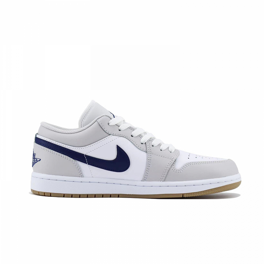 Jordan Air Jordan 1 Shock Absorbers With Slip Resistant Features Low Top Vintage Basketball Shoes Unisex White Gray купить в интернет-магазине Yoocart с быстрой доставкой по России.