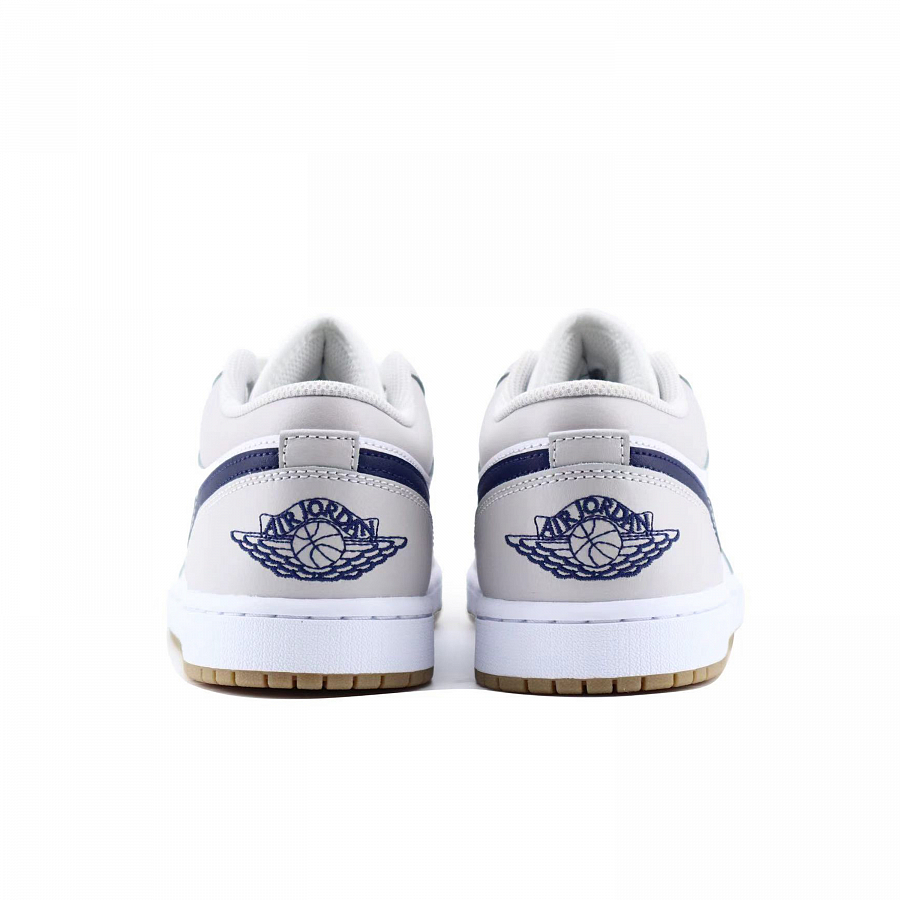 Jordan Air Jordan 1 Shock Absorbers With Slip Resistant Features Low Top Vintage Basketball Shoes Unisex White Gray купить в интернет-магазине Yoocart с быстрой доставкой по России.
