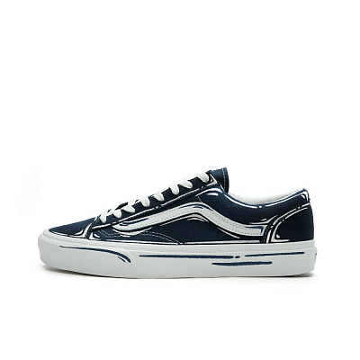 Vans Style 36 Abrasion Resistant Low Top Skateboard Shoes Unisex Navy Blue