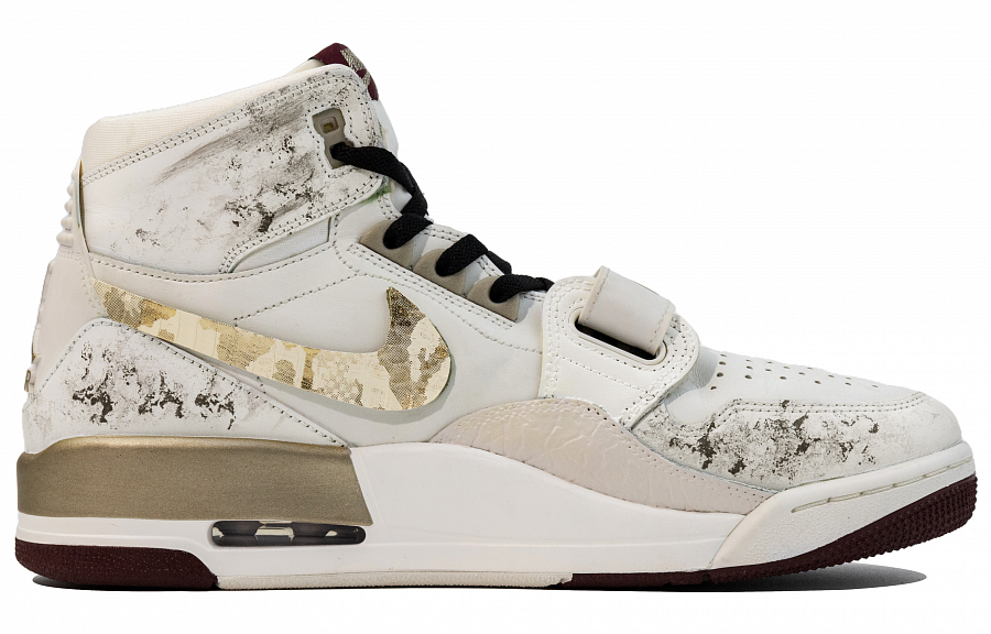 Jordan Legacy 312 Year Of The Snake Limited Edition High-Top Vintage Basketball Shoes Men's White Gold купить в интернет-магазине Yoocart с быстрой доставкой по России.