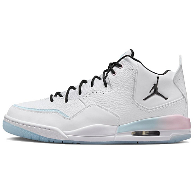 Jordan Courtside 23 Anti Slip Wear Resistant Mid Top Vintage Basketball Shoes Men's White