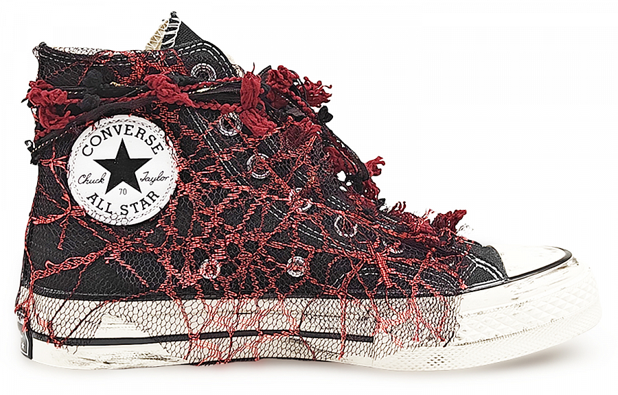 Converse Chuck 70 Abrasion Resistant High Top Canvas Shoes Unisex Black Red купить в интернет-магазине Yoocart с быстрой доставкой по России.