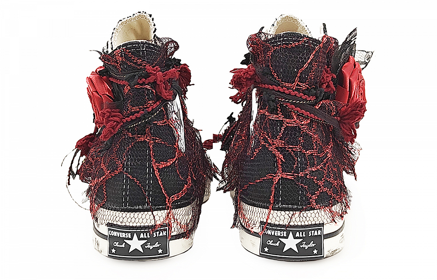 Converse Chuck 70 Abrasion Resistant High Top Canvas Shoes Unisex Black Red купить в интернет-магазине Yoocart с быстрой доставкой по России.