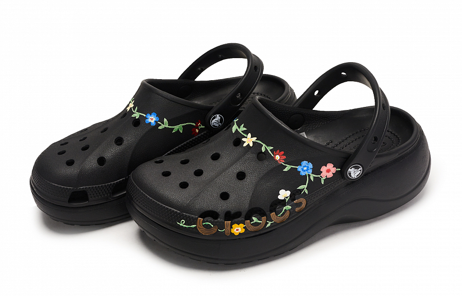 Crocs Baya Platform Clog 811 Manufacturing, Peanuts Full Road, Special Shoe Box Clogs Women's Black купить в интернет-магазине Yoocart с быстрой доставкой по России.