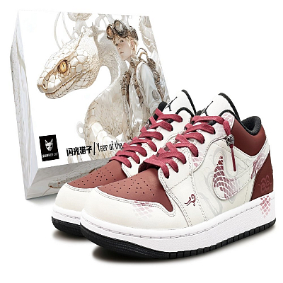 Jordan Air Jordan 1 Vintage Basketball Shoes Men Low Top Red/White/Black