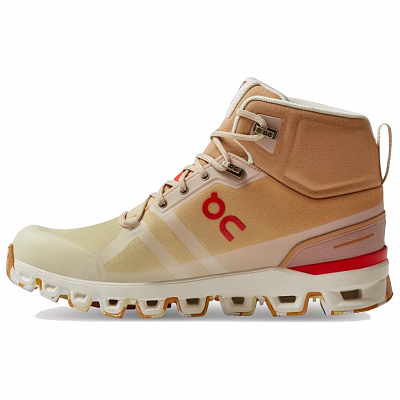 On Cloudrock 2 Wear-resistant And Waterproof High-Top Trekking Shoes Women's Orange