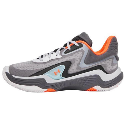 Under Armour Anti-Slip Wear-Resistant Low-Top Basketball Shoes Unisex Gray