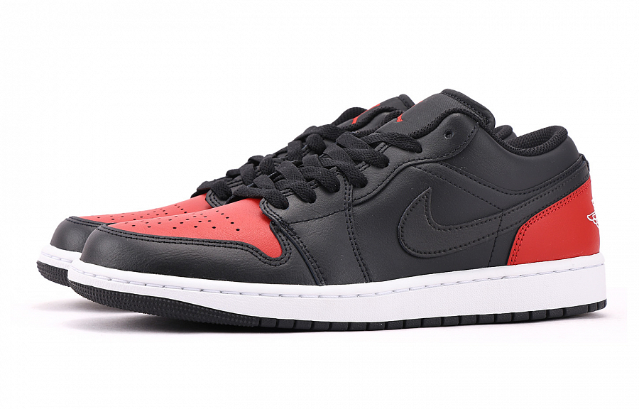 Jordan Air Jordan 1 Anti Slip And Wear Resistant Coverage Low Top Vintage Basketball Shoes Men's Red купить в интернет-магазине Yoocart с быстрой доставкой по России.