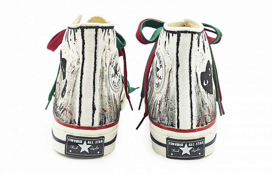Converse Chuck 70 Chuck Taylor Abrasion Resistant High Top Canvas Shoes Unisex Black White Red купить в интернет-магазине Yoocart с быстрой доставкой по России.