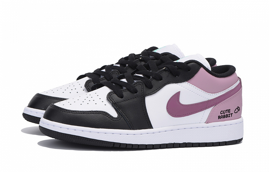 JORDAN Air Jordan 1 Vintage Basketball Shoes Men's Low top White Pink купить в интернет-магазине Yoocart с быстрой доставкой по России.