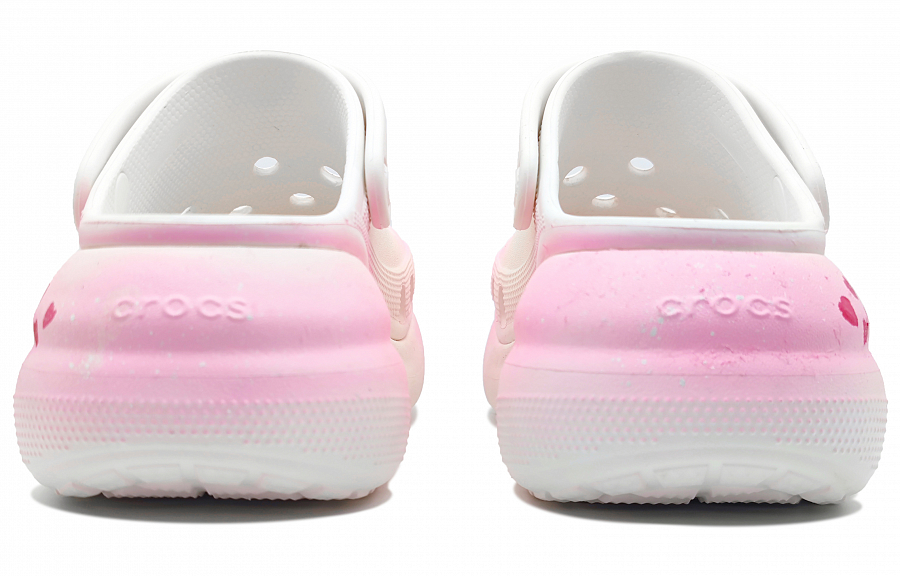 Crocs Crush Clog Sui Zuo, Heartbeat Puppy, Artistic Clogs Unisex White Pink Gradient купить в интернет-магазине Yoocart с быстрой доставкой по России.