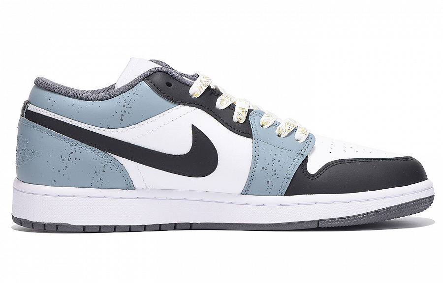 Jordan Air Jordan 1 Anti-Slip And Wear-Resistant Coverage Low-Top Vintage Basketball Shoes Unisex Black White Blue купить в интернет-магазине Yoocart с быстрой доставкой по России.
