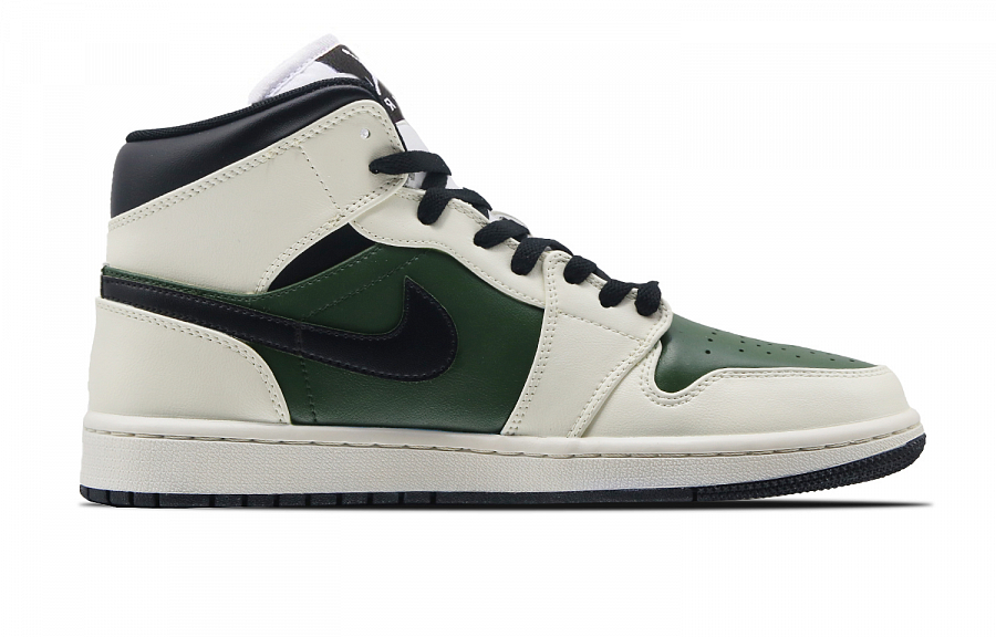 Jordan Air Jordan 1 Vintage Basketball Shoes Women's Mid top Black/Green купить в интернет-магазине Yoocart с быстрой доставкой по России.