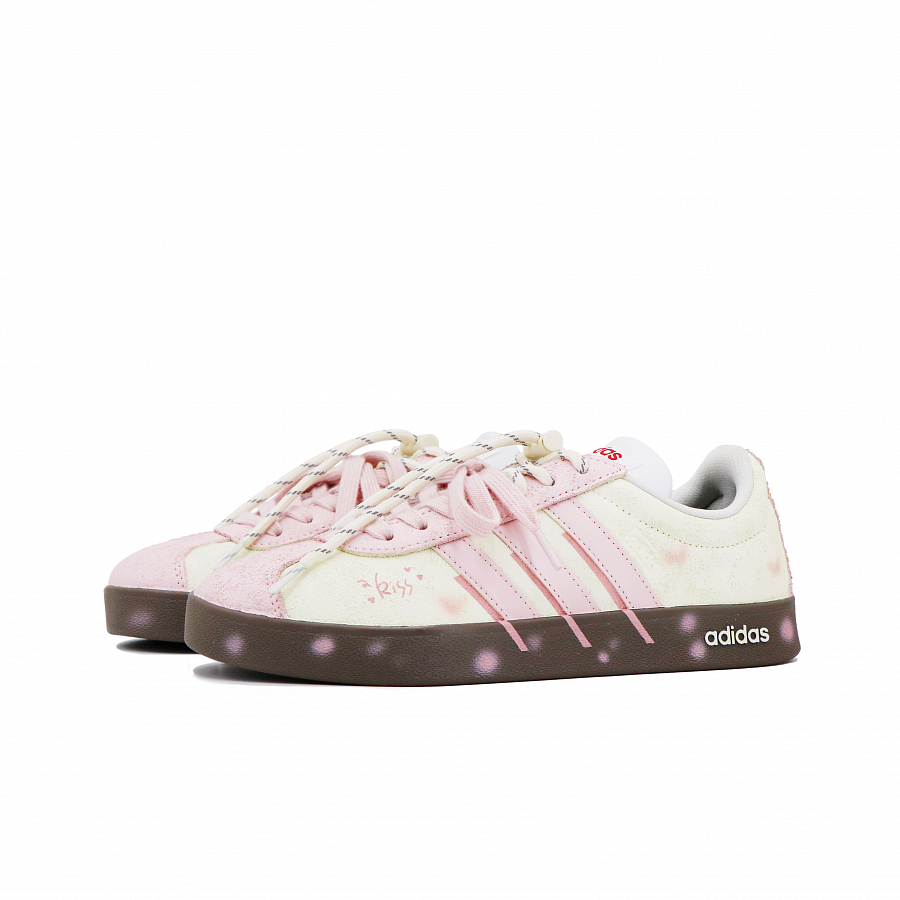 Adidas VL COURT 2.0 Cushioning, Wear Resistant Low top Skateboard Shoes Unisex Light Yellow купить в интернет-магазине Yoocart с быстрой доставкой по России.