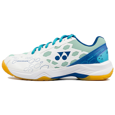 YONEX Power Cushion Dark Snake Wear-Resistant Low-Top Badminton Shoes Unisex White Green Blue