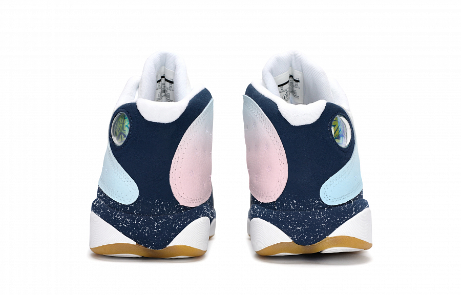 Jordan Air Jordan 13 Vintage Basketball Shoes Unisex Mid top White/Blue/Pink купить в интернет-магазине Yoocart с быстрой доставкой по России.