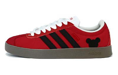 Adidas VL COURT 2.0 Low Top Skateboard Shoes Unisex Red